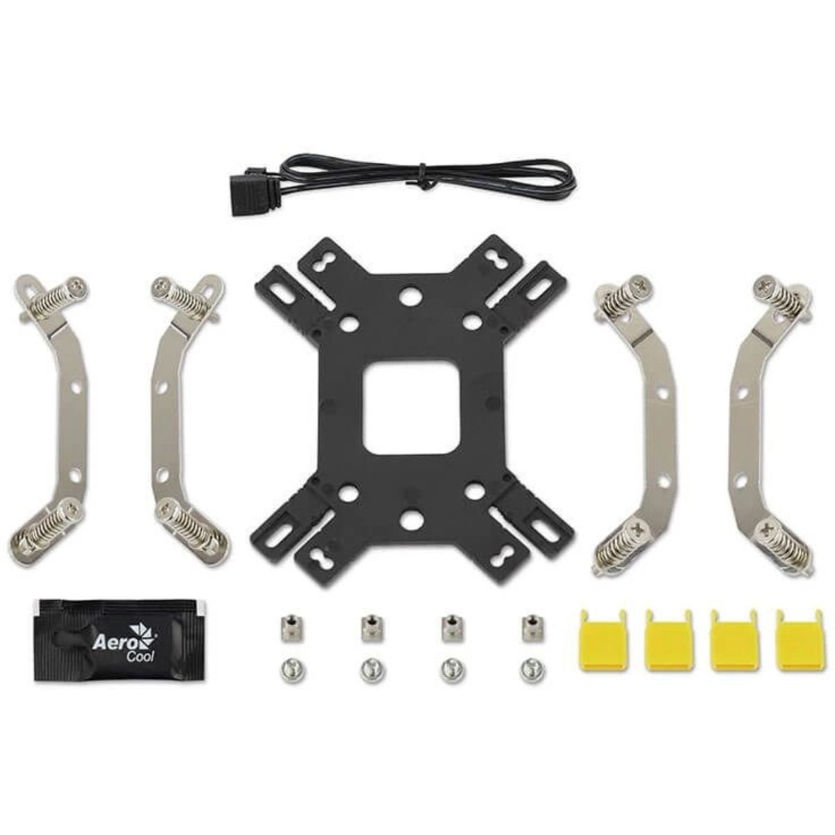 Устройство охлаждения(кулер) Aerocool Cylon 4F ARGB Soc-AM5/AM4/1200/1700/1851 черный 4-pin 14-26dB