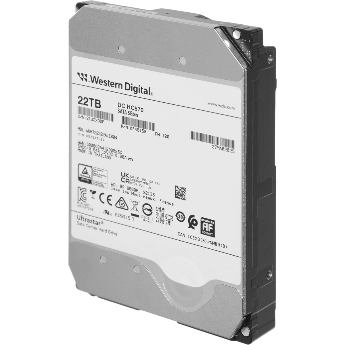 Жесткий диск WD SATA-III 22TB 0F48159