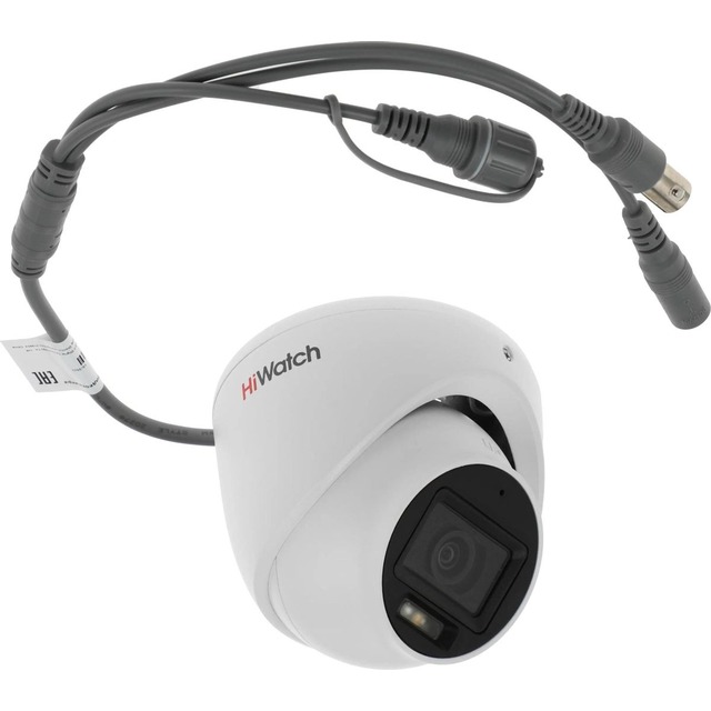 Камера видеонаблюдения аналоговая HiWatch DS-T203A(B) (2.8mm), белый