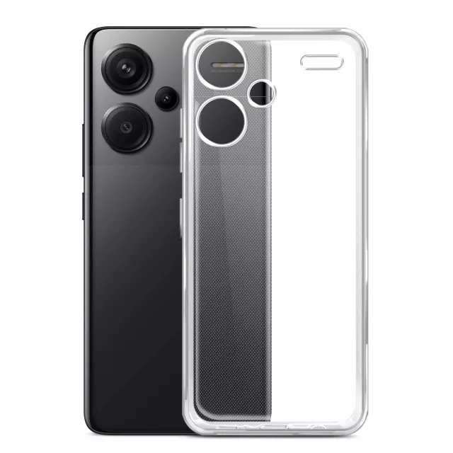 Чехол-накладка Borasco Silicone Case для смартфона Xiaomi Redmi Note 13 Pro+ (Цвет: Clear)