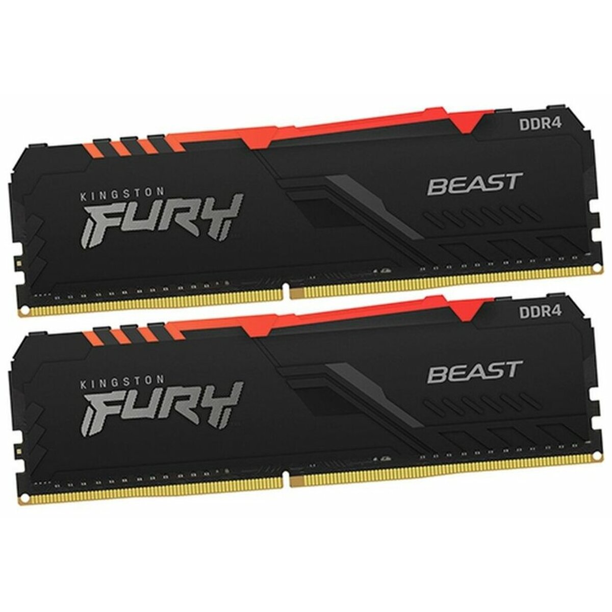 Память DDR4 2x16Gb 3600Mhz Kingston FURY Beast RGB KF436C18BBAK2 / 32