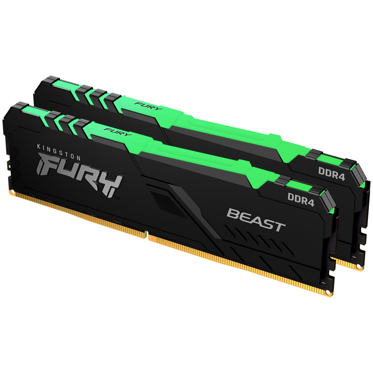 Память DDR4 2x16Gb 3600Mhz Kingston FURY Beast RGB KF436C18BBAK2 / 32