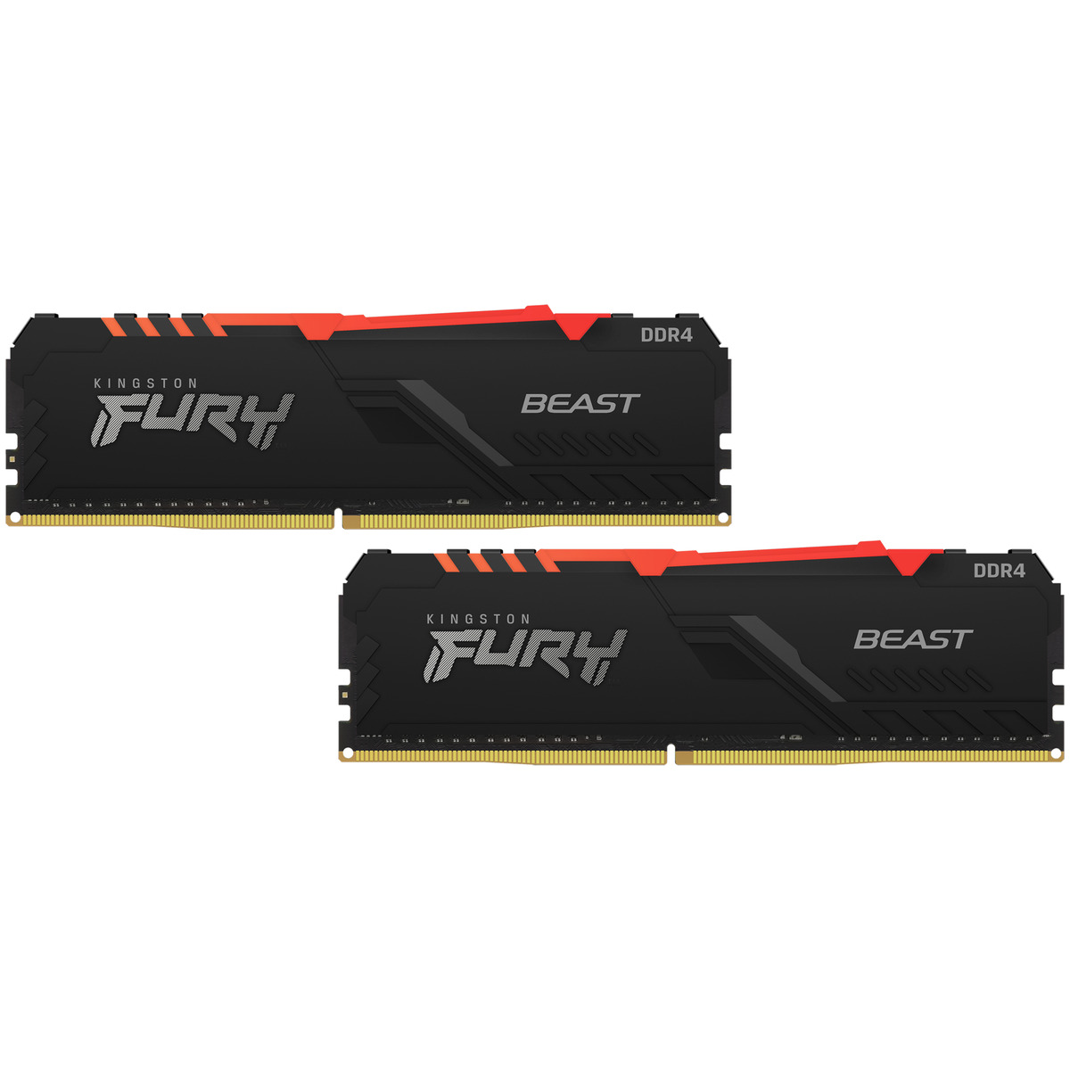Память DDR4 2x16Gb 3600Mhz Kingston FURY Beast RGB KF436C18BBAK2 / 32