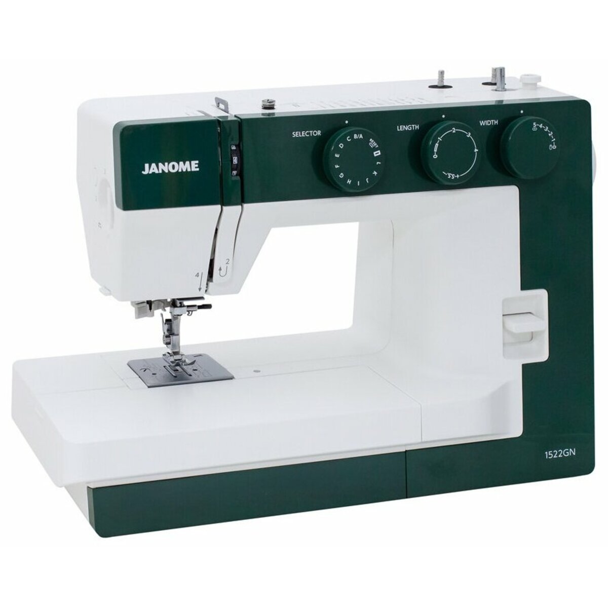 Швейная машина Janome 1522 GN (Цвет: White/Green)