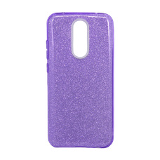 Чехол-накладка с блестками для смартфона Xiaomi Redmi 8A (Цвет: Violet)
