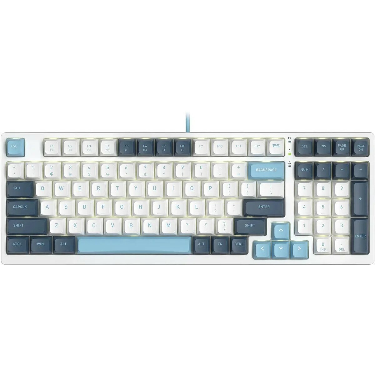 Клавиатура A4Tech Fstyler FS300 механическая (Цвет: White/Blue)