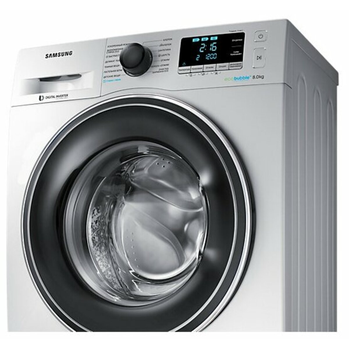 Стиральная машина Samsung WW80K62E07S / DLP (Цвет: Silver)