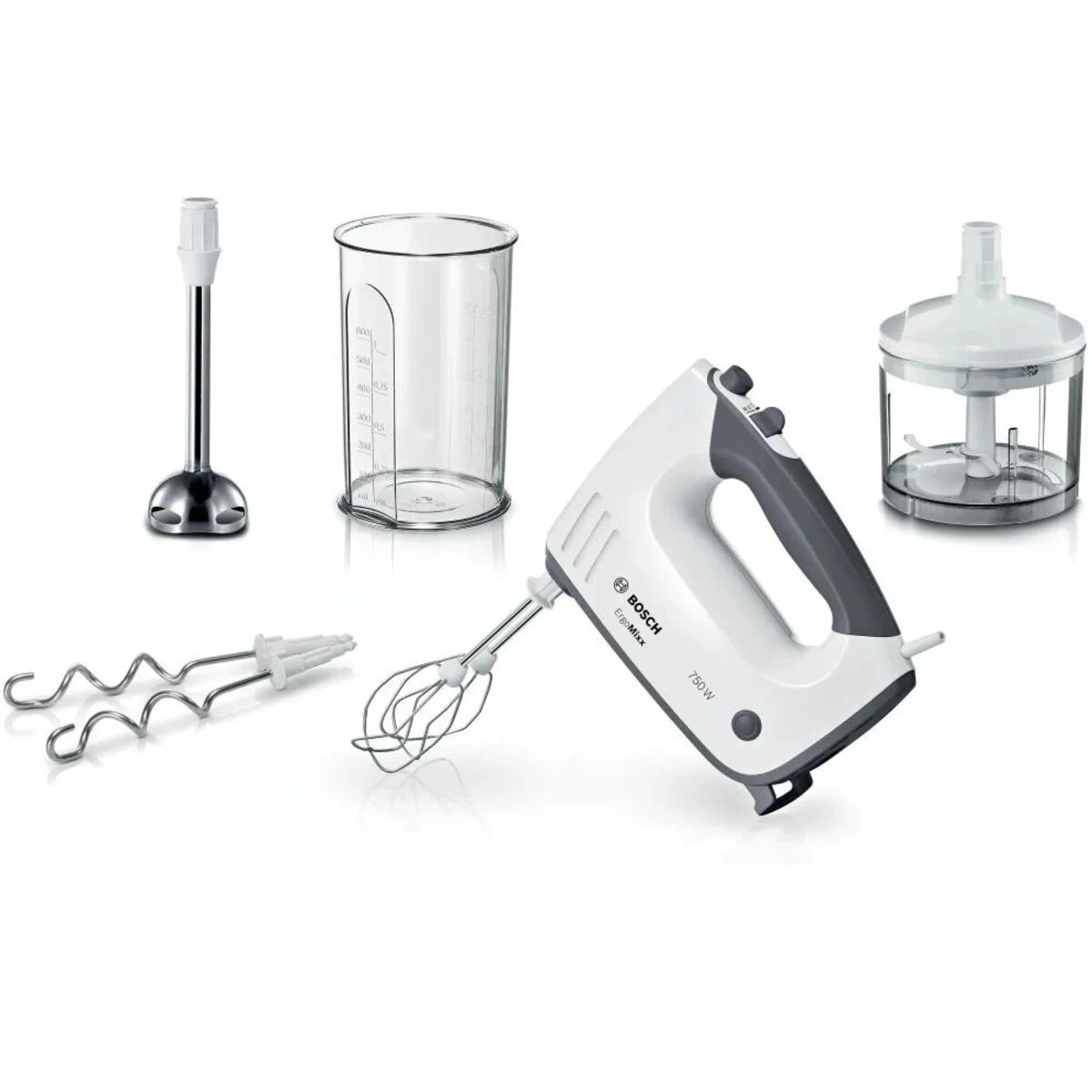 Миксер ручной Bosch MFQ37480 (Цвет: White/Gray)