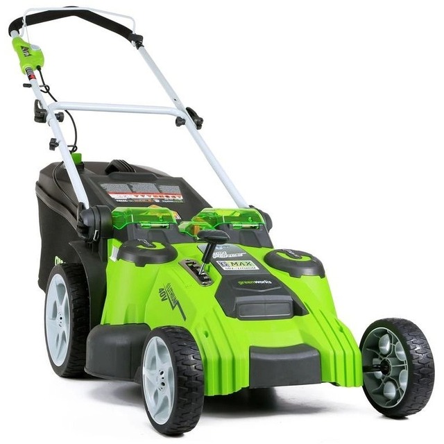 Газонокосилка роторная Greenworks G40LM49DB (Цвет: Green)