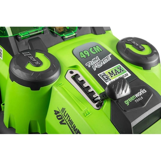 Газонокосилка роторная Greenworks G40LM49DB (Цвет: Green)