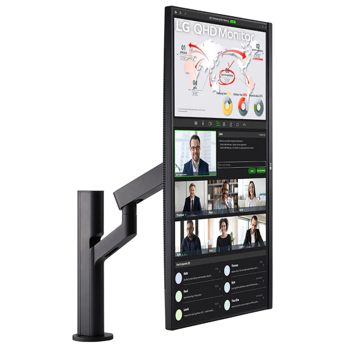 Монитор LG 31.5 32QP880-B (Цвет: Black)