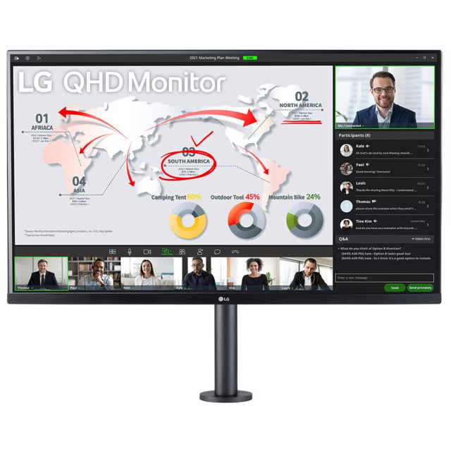 Монитор LG 31.5 32QP880-B (Цвет: Black)