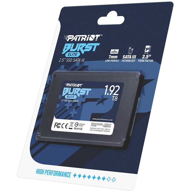 Накопитель SSD Patriot SATA III 1920Gb PBE192TS25SSDR Накопитель SSD Patriot SATA III 1920Gb PBE192TS25SSDR