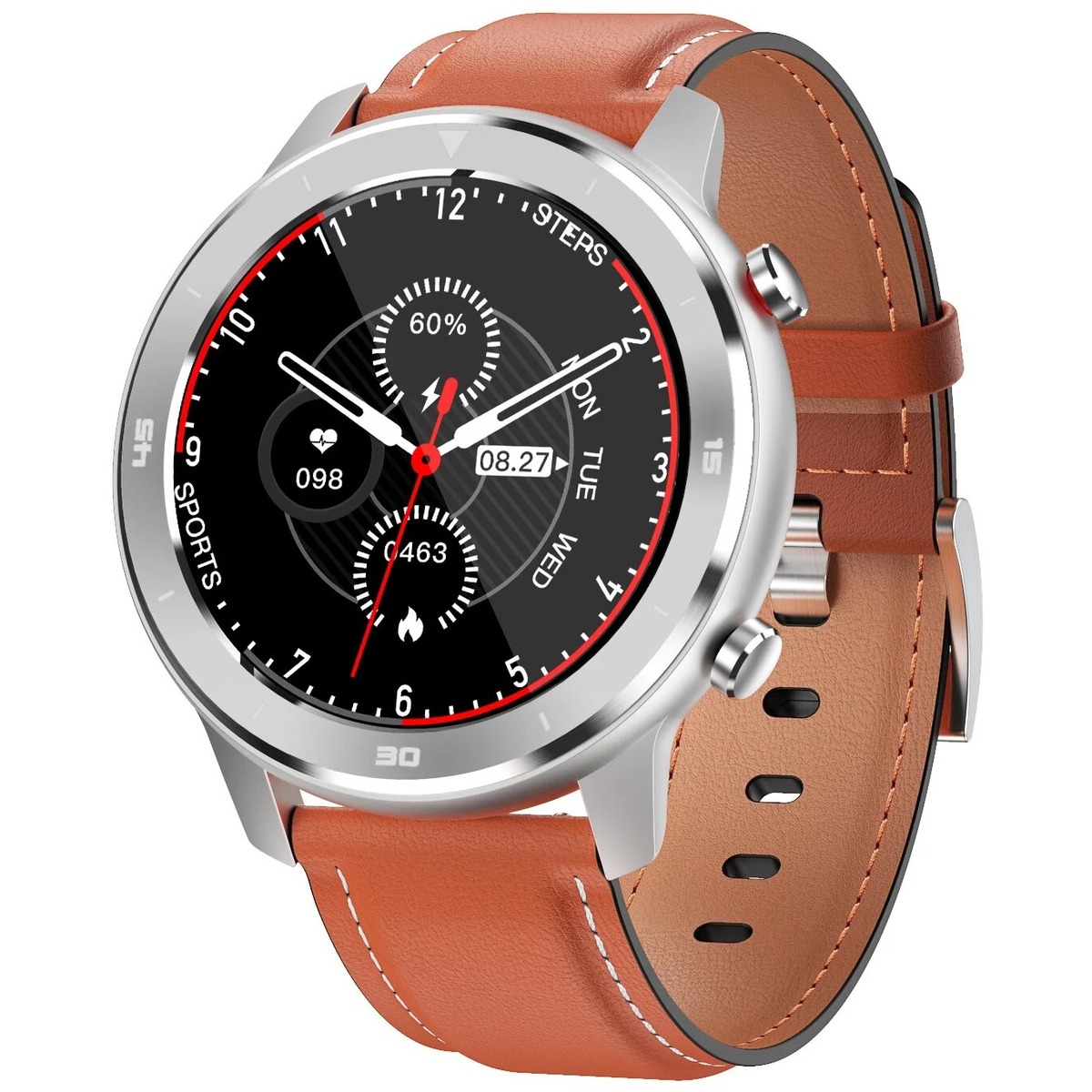 Умные часы Smarterra SmartLife Atlas (Цвет: Silver/Brown)