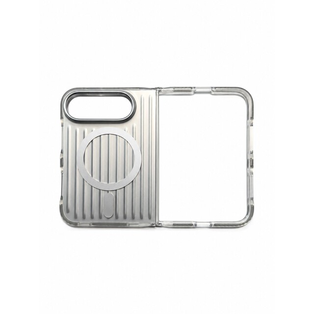 Чехол-накладка VLP Pulse Case с MagSafe для iPhone Duo, серебристый