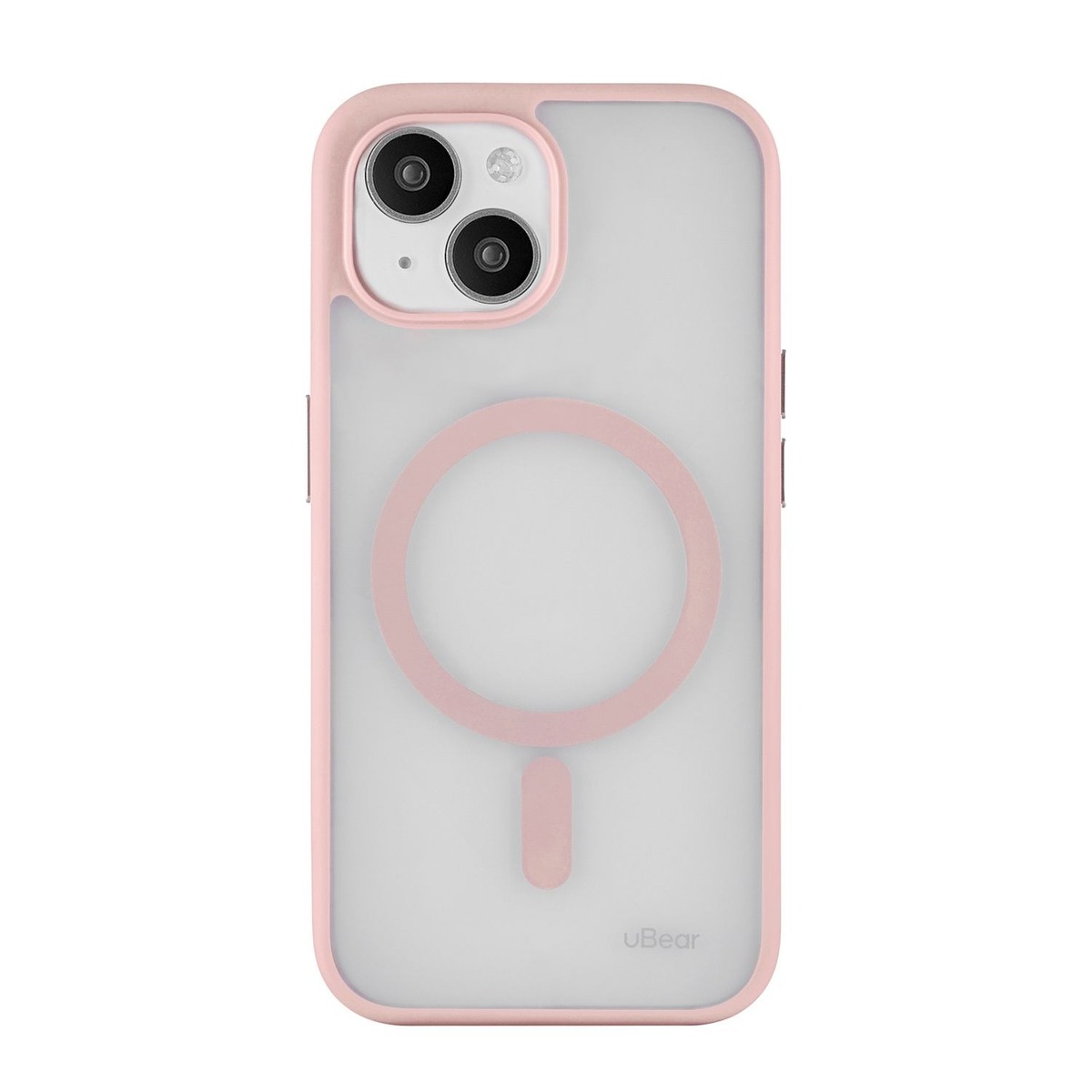 Чехол-накладка uBear Cloud Mag Case для смартфона Apple iPhone 15 (Цвет: Light Rose)