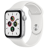 Умные часы Apple Watch SE GPS 44mm Aluminum Case with Sport Band (Цвет: Silver/White)