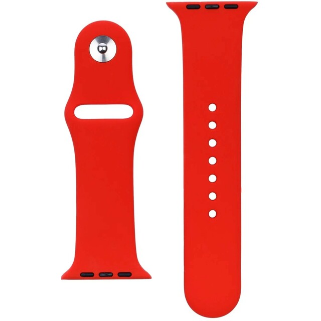 Ремешок силиконовый VLP Silicone Band Soft Touch для Apple Watch 42/44 mm (Цвет: Red)