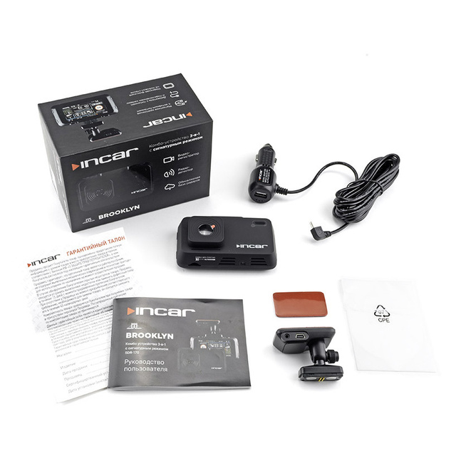 Видеорегистратор с радар-детектором Incar SDR-170 Brooklyn (Цвет: Black)