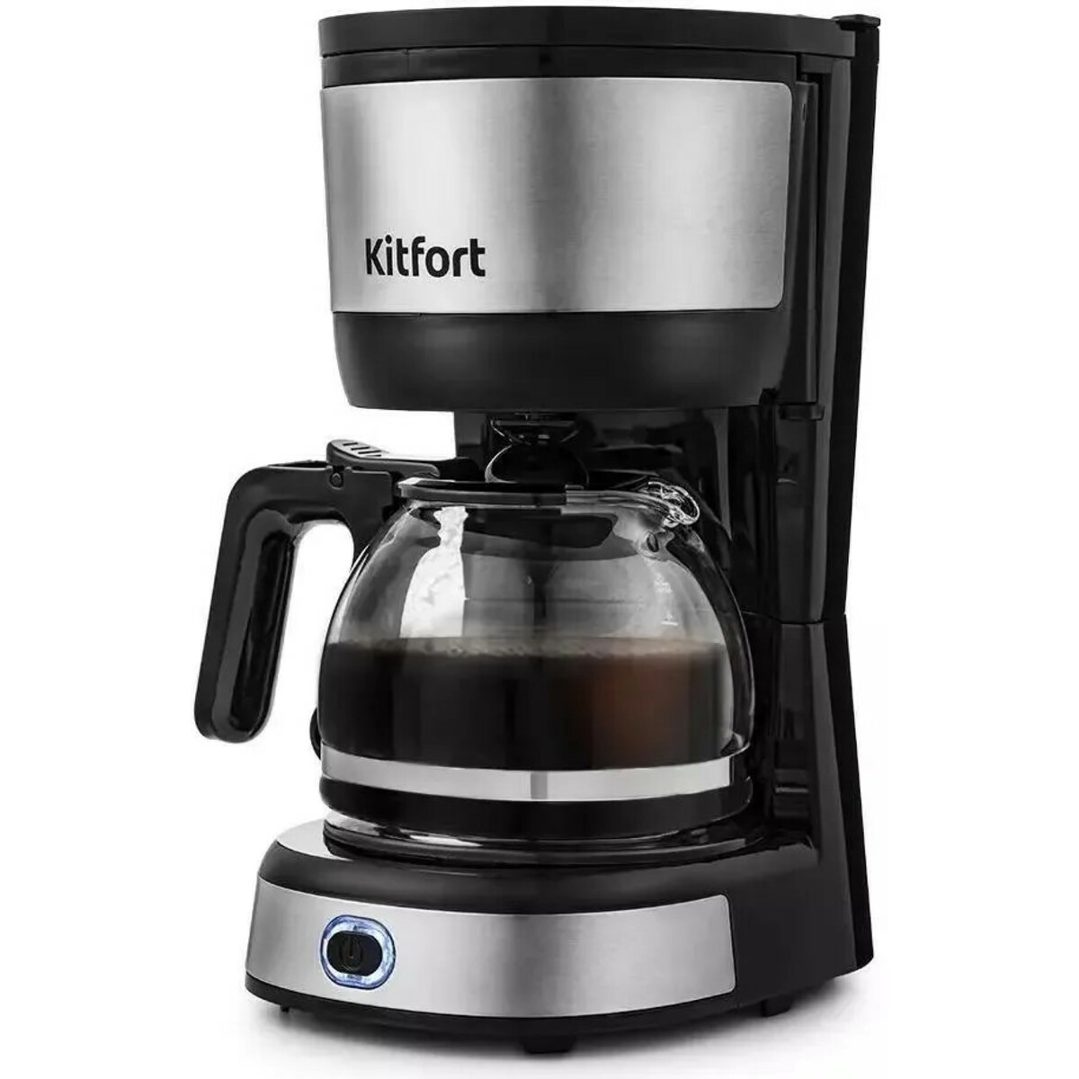 Кофеварка капельная Kitfort КТ-730 (Цвет: Black/Inox)