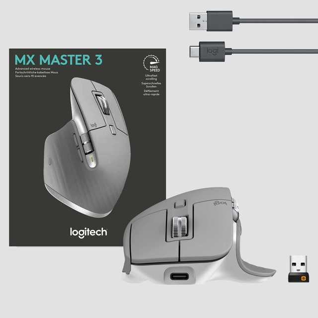Беспроводная мышь Logitech MX Master 3 (Цвет: Gray)