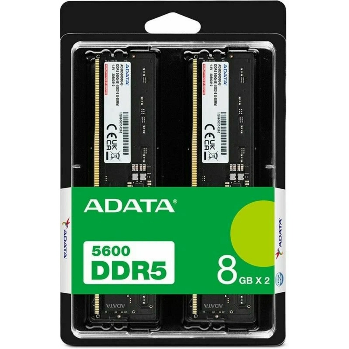 Память DDR5 2x8Gb 5600Mhz ADATA AD5U56008G-DT 