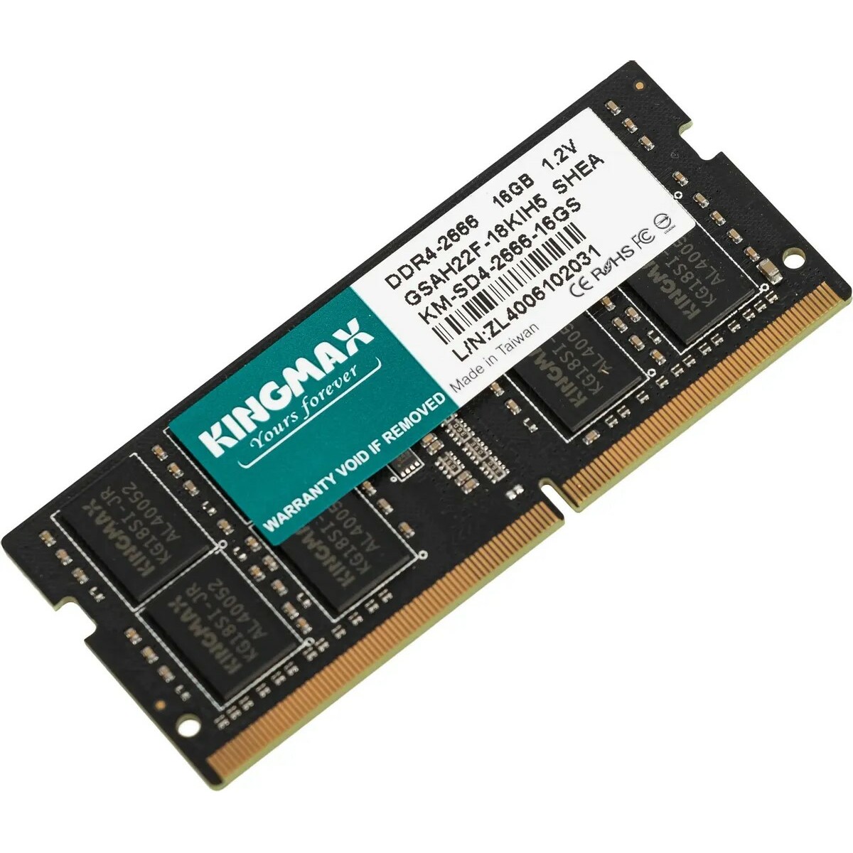 Память DDR4 16Gb 2666MHz Kingmax KM-SD4-2666-16GS