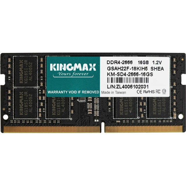 Память DDR4 16Gb 2666MHz Kingmax KM-SD4-2666-16GS