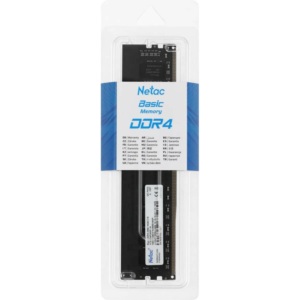 Память DDR4 16Gb 2666Mhz NTBSD4P26SP-16 Netac