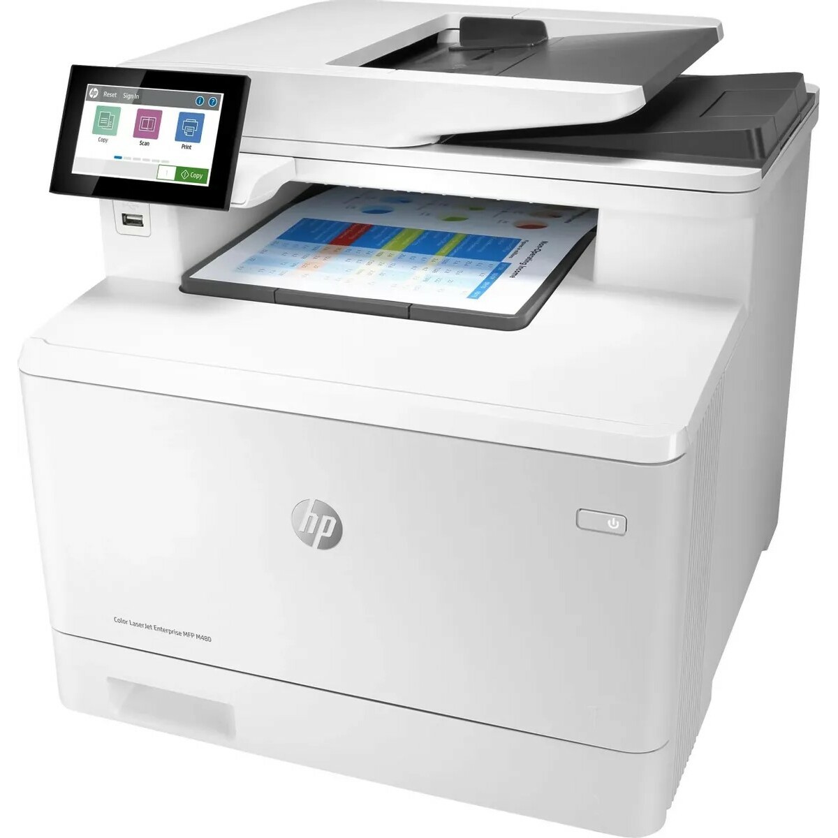 МФУ лазерный HP Color LaserJet Pro M480f (3QA55A), белый
