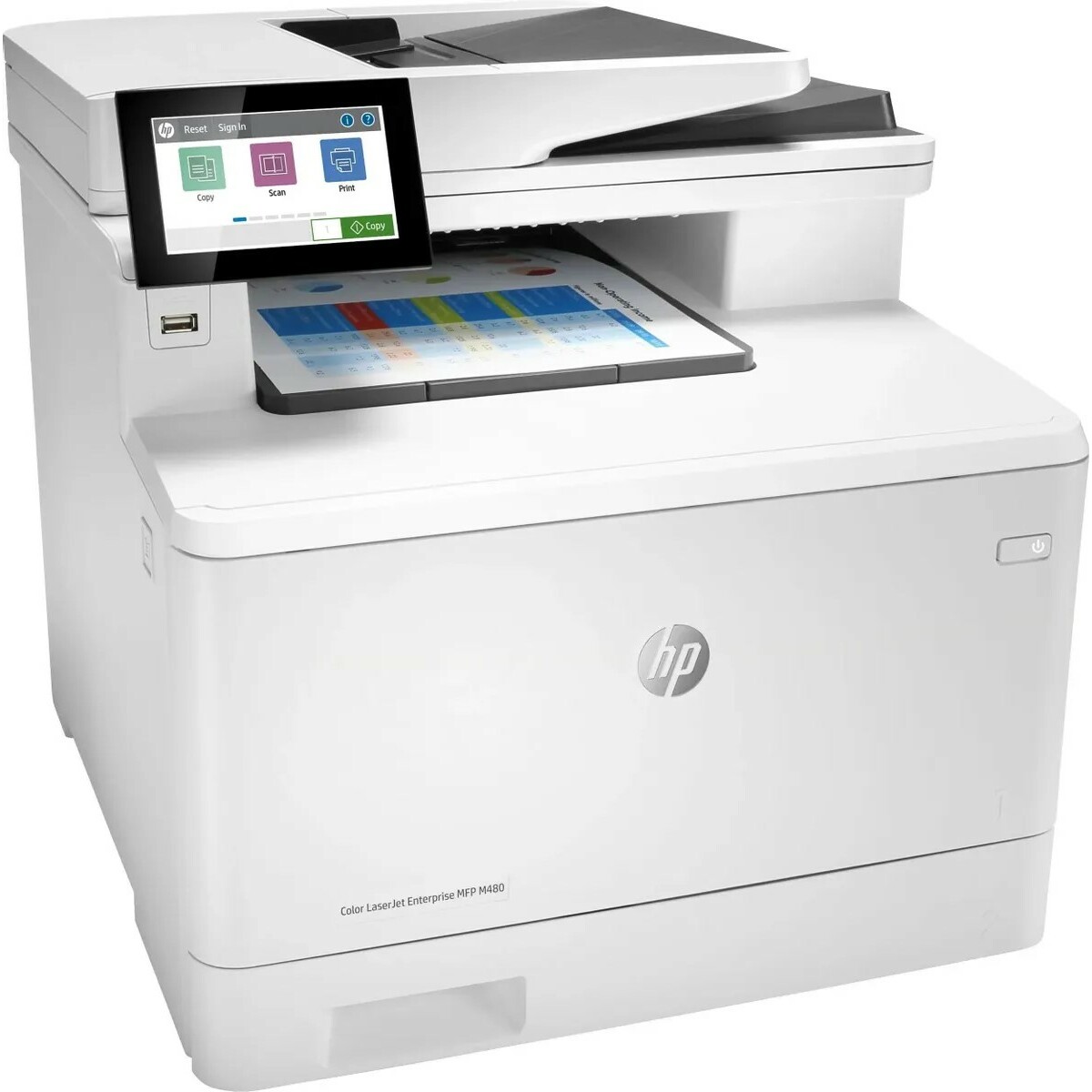МФУ лазерный HP Color LaserJet Pro M480f (3QA55A), белый