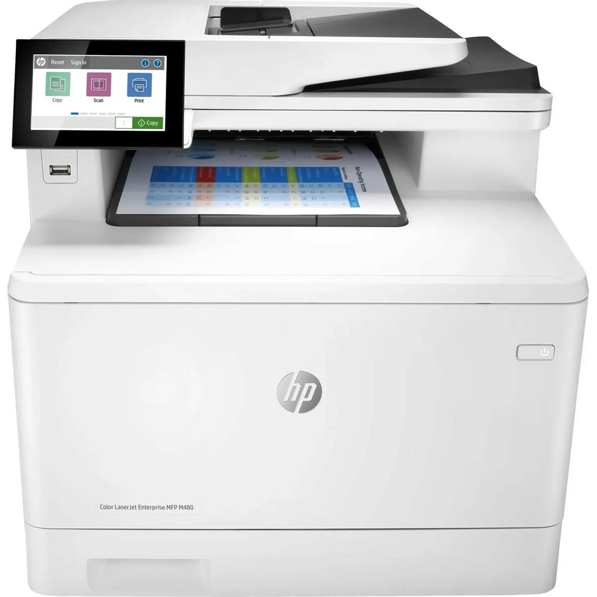 МФУ лазерный HP Color LaserJet Pro M480f (3QA55A), белый