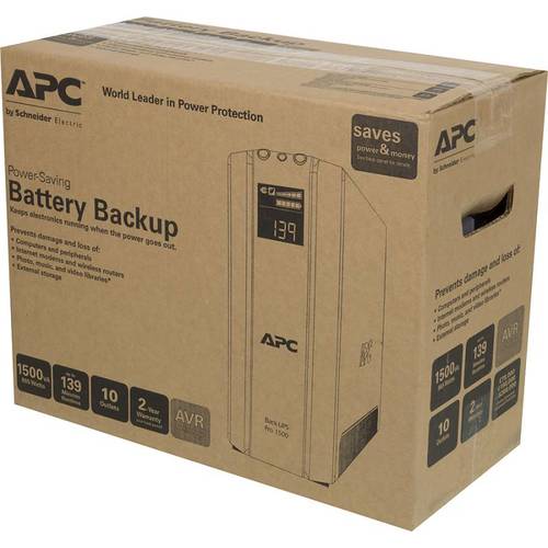 Резервный ИБП APC by Schneider Electric Back-UPS Pro BR1500GI