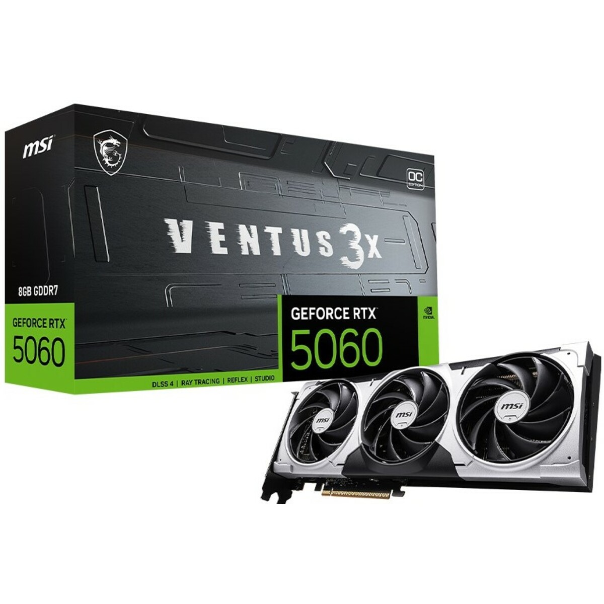 Видеокарта MSI GeForce RTX 5060 8G VENTUS 3X OC (912-V537-014)