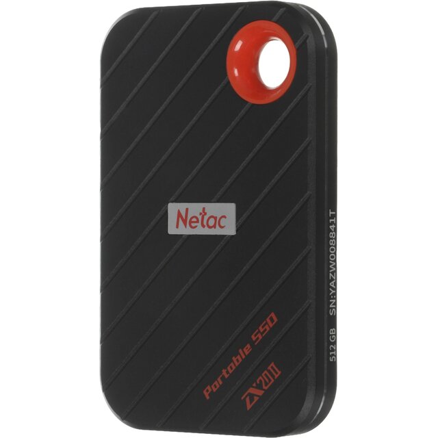 Накопитель SSD Netac USB-C 512Gb NT01ZX20II-512-32BK, черный