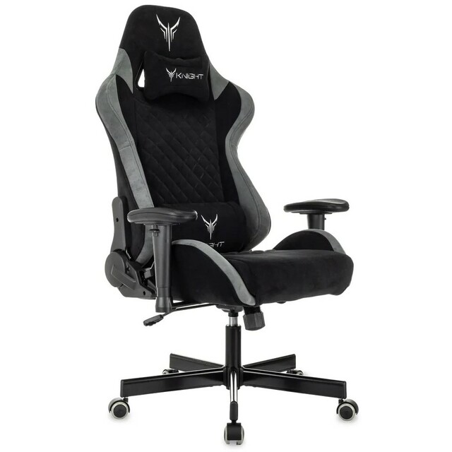 Кресло игровое Knight Regal Fabric (Цвет: Black / Gray) Кресло игровое Knight Regal Fabric (Цвет: Black / Gray)