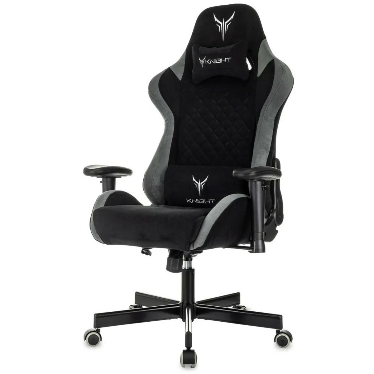 Кресло игровое Knight Regal Fabric (Цвет: Black/Gray)