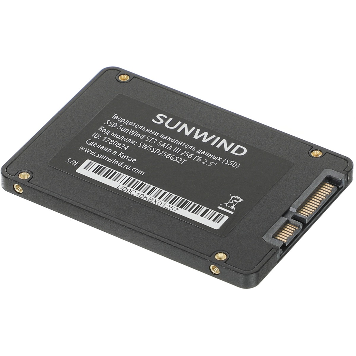 Накопитель SSD SunWind SATA III 256Gb SWSSD256GS2T