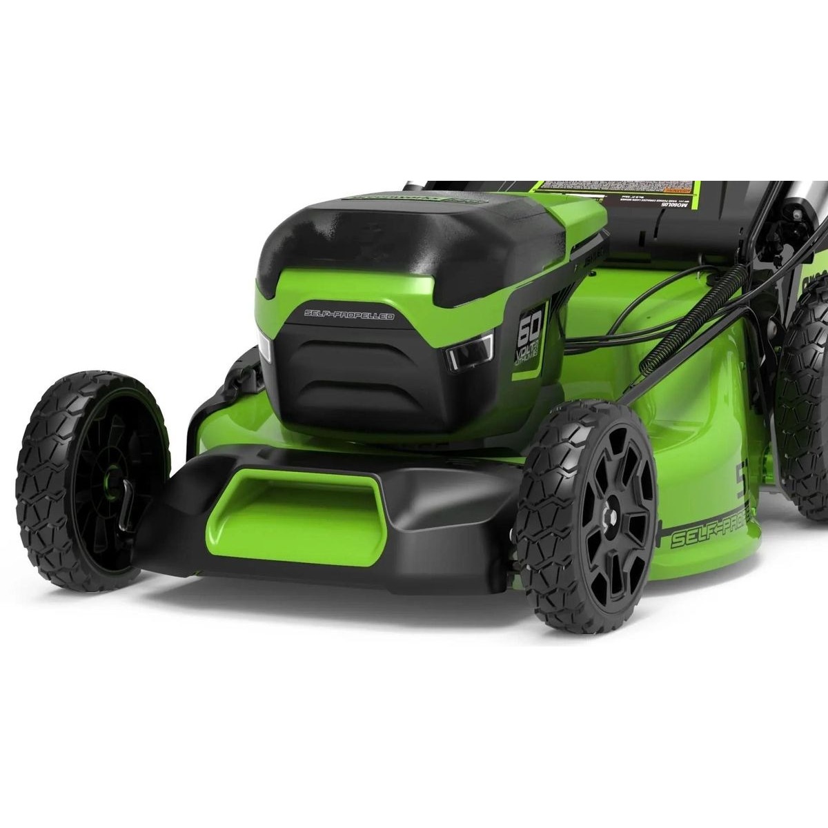 Газонокосилка роторная Greenworks GD60LM51SPK4 (Цвет: Green)