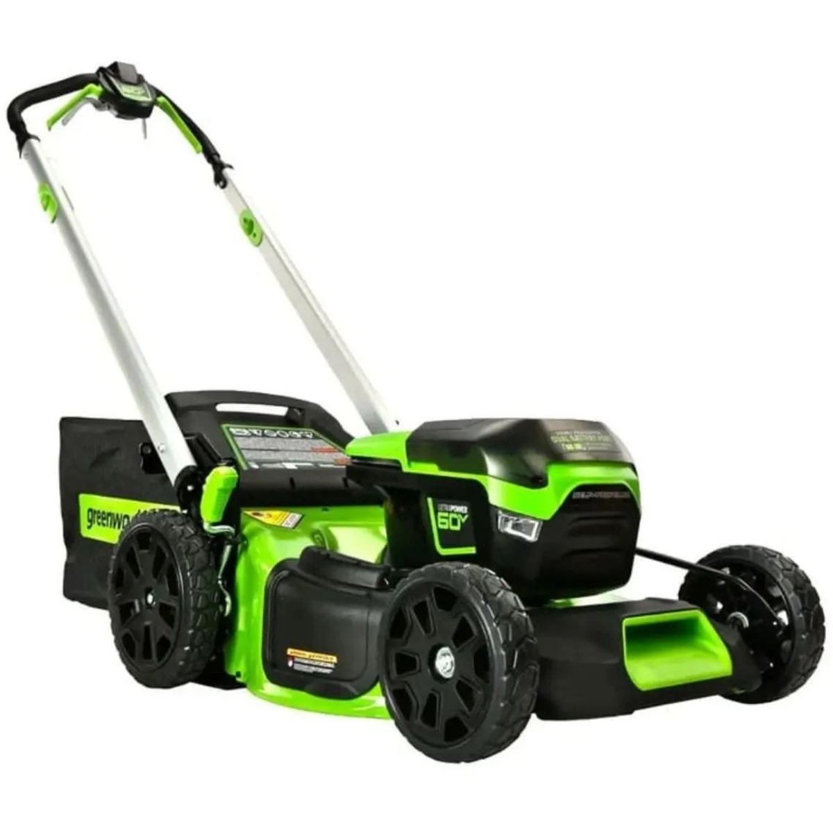 Газонокосилка роторная Greenworks GD60LM51SPK4 (Цвет: Green)