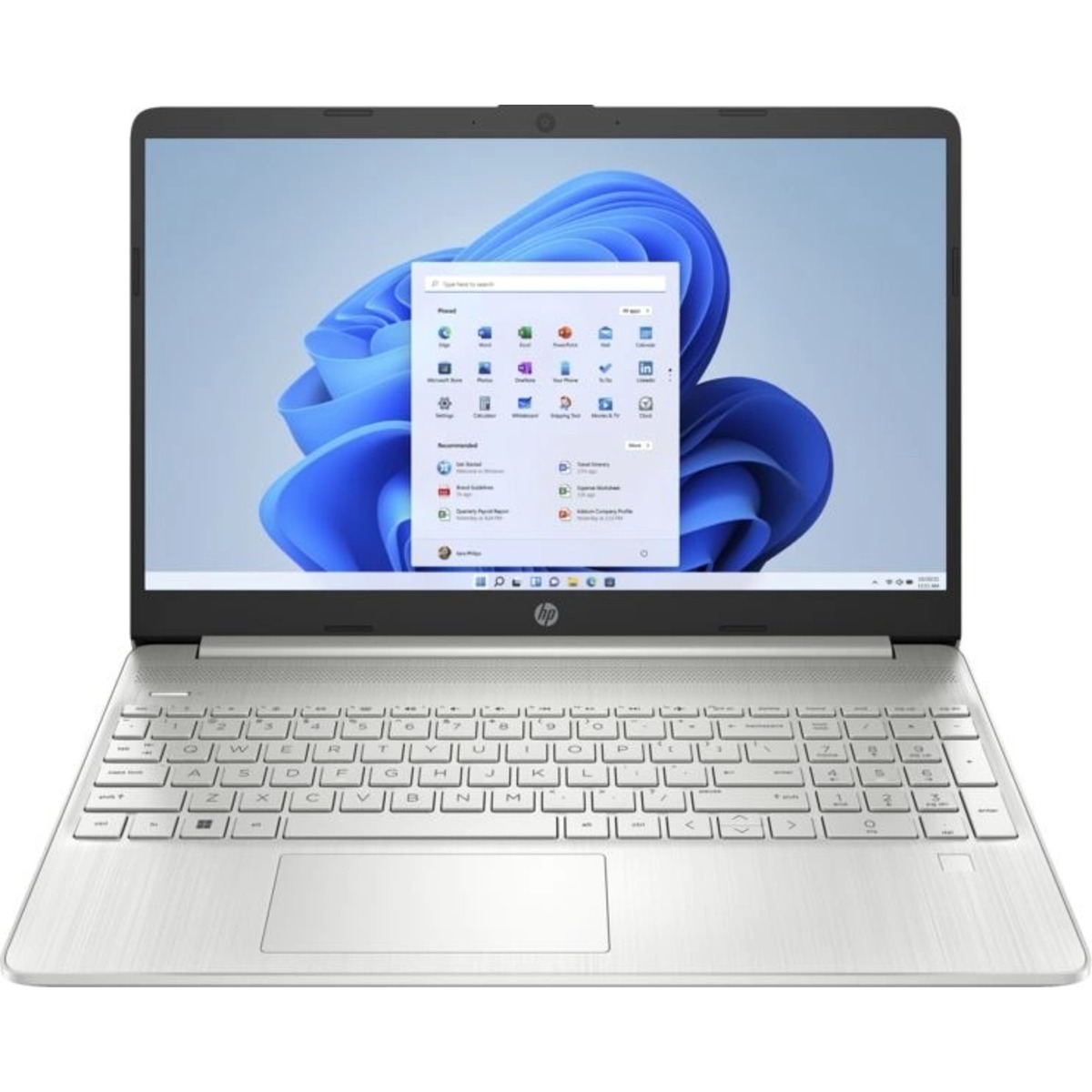 Ноутбук HP 15-dy5073dx (Core i7 1255U 16Gb SSD512Gb Intel Iris Xe graphics 15.6 IPS Touch FHD (1920x1080) Windows 11 Home silver WiFi BT Cam)