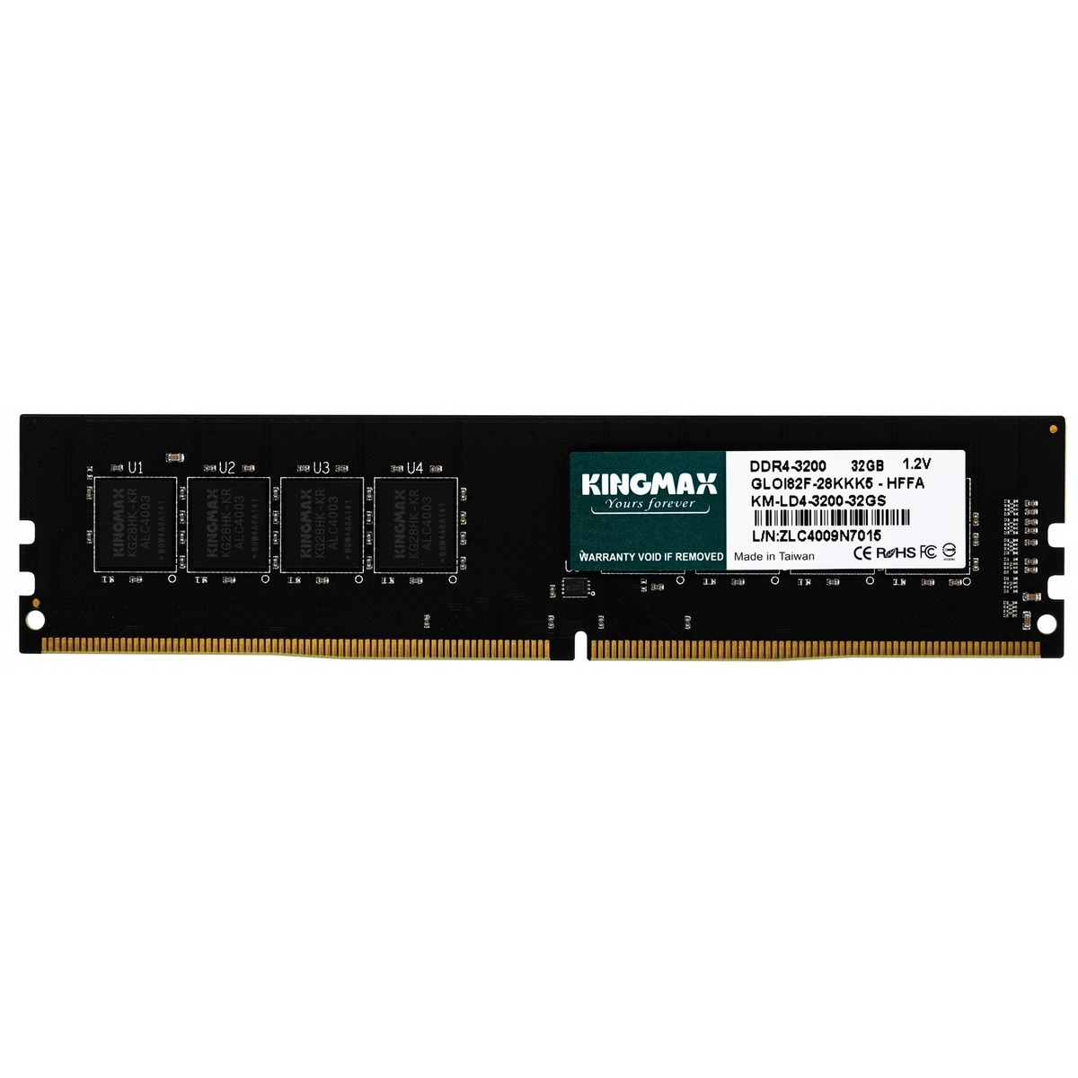 Память DDR4 32Gb 3200MHz Kingmax KM-LD4-3200-32GS
