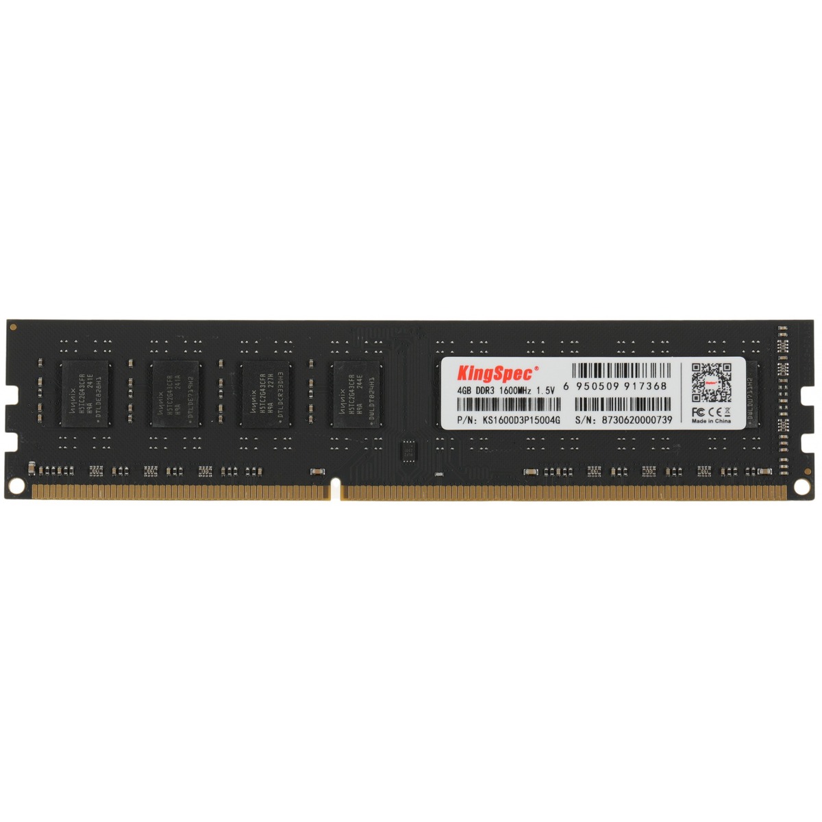 Память DDR3 4Gb 1600MHz Kingspec KS1600D3P15004G