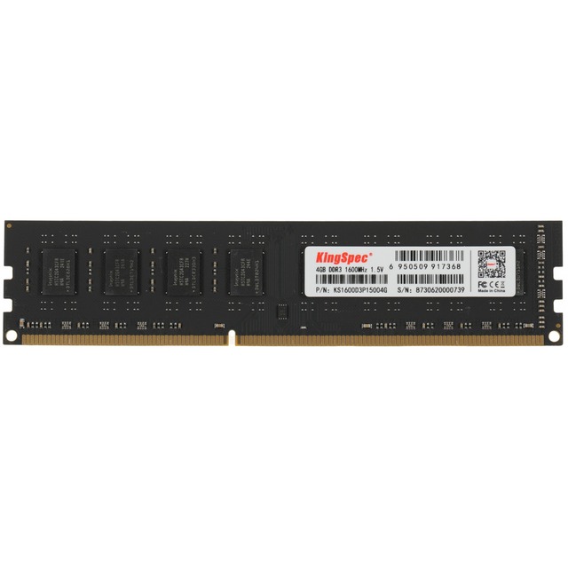 Память DDR3 4Gb 1600MHz Kingspec KS1600D3P15004G Память DDR3 4Gb 1600MHz Kingspec KS1600D3P15004G