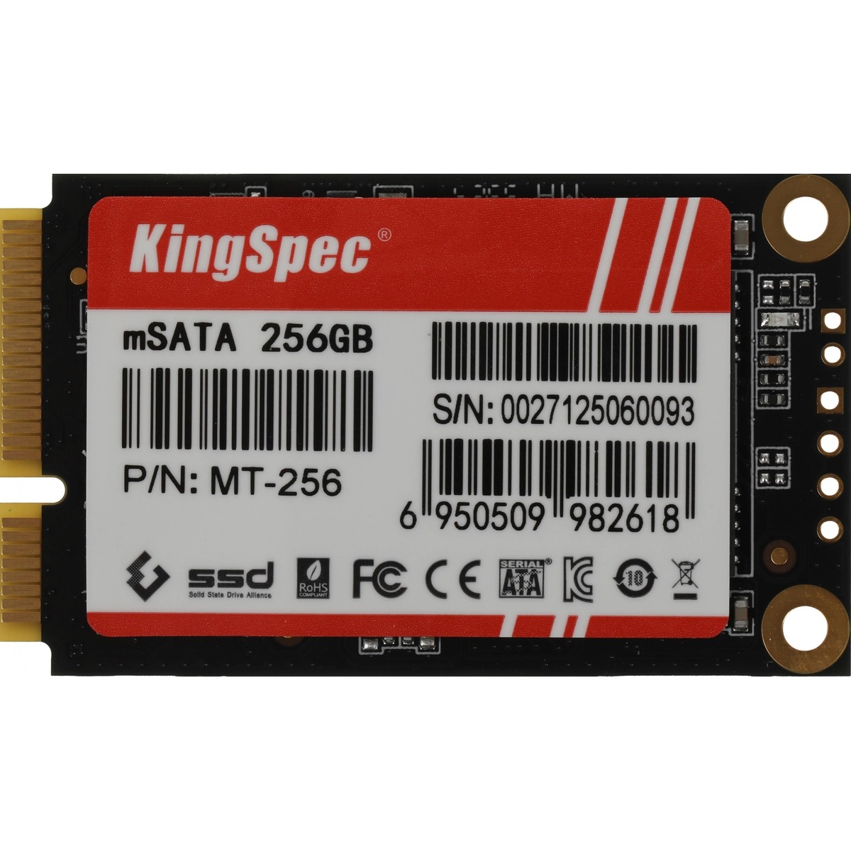Накопитель SSD Kingspec mSATA 256Gb MT-256