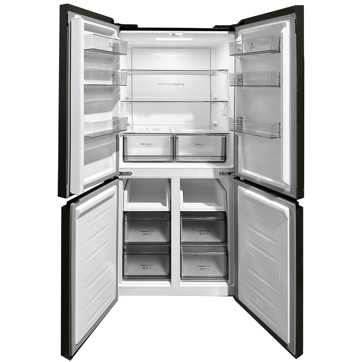 Холодильник LEX LCD485BLID, черный
