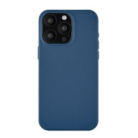 Чехол-накладка uBear Capital Leather Mag Case для смартфона Apple iPhone 15 Pro Max (Цвет: Dark Blue)