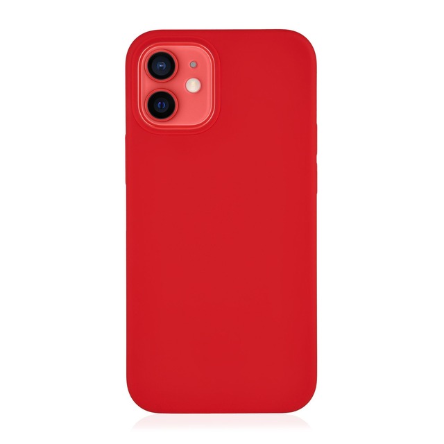 Чехол-накладка VLP Silicon Case для смартфона iPhone 12 Mini (Цвет: Red)