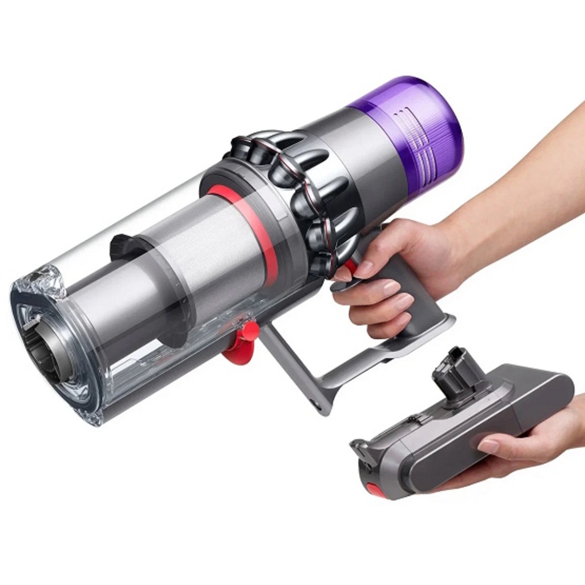 Пылесос вертикальный Dyson V11 Fluffy (Цвет: Nickel/Red)