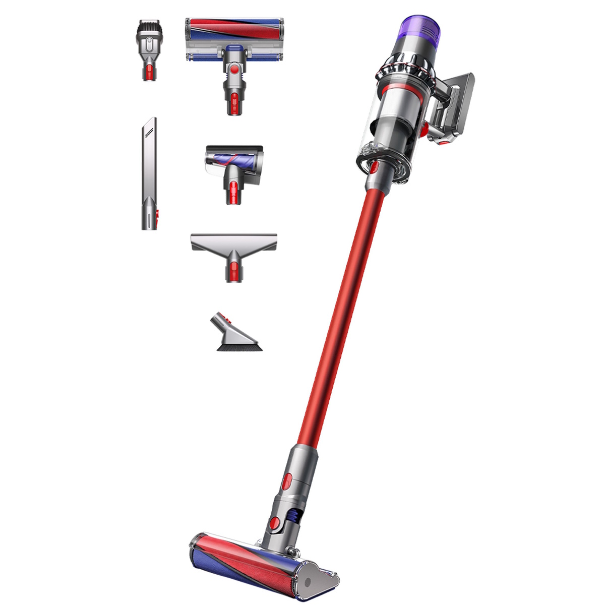 Пылесос вертикальный Dyson V11 Fluffy (Цвет: Nickel/Red)